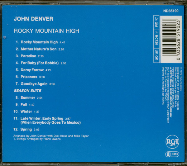 Rocky Mountain High (CD)
