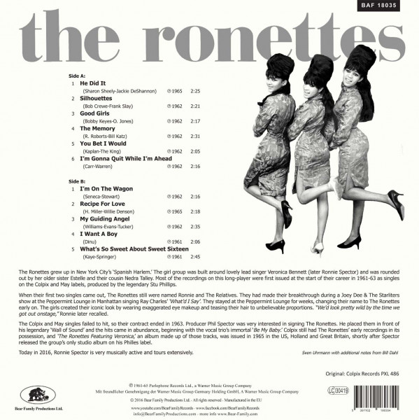 The Ronettes Featuring Veronica (LP, 180g Vinyl)
