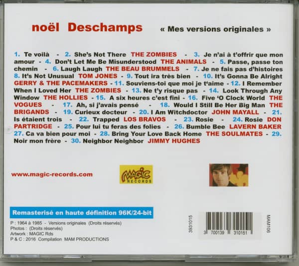 Mes Versions Originales (CD)