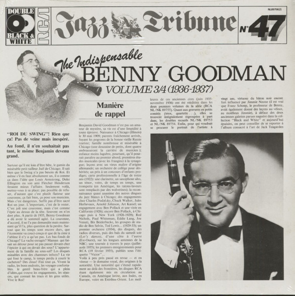 The Indispensable Benny Goodman - Vol.3&4 (2-LP) The Indispensable Benny Goodman - Vol.3&4 (2-LP)