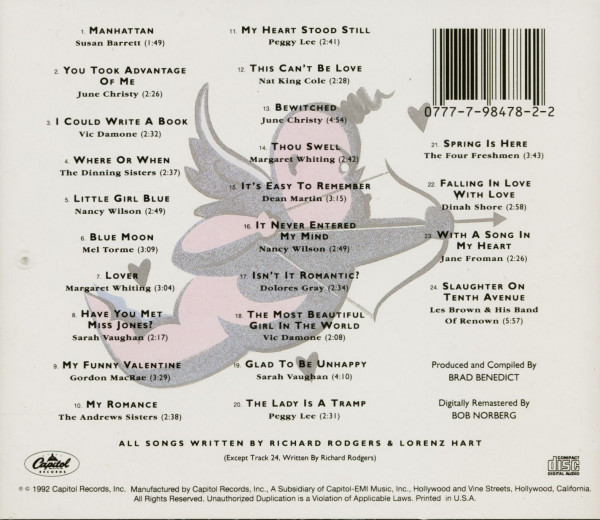 Isn't It Romantic - Capitol Sings Rodgers & Hart (CD)