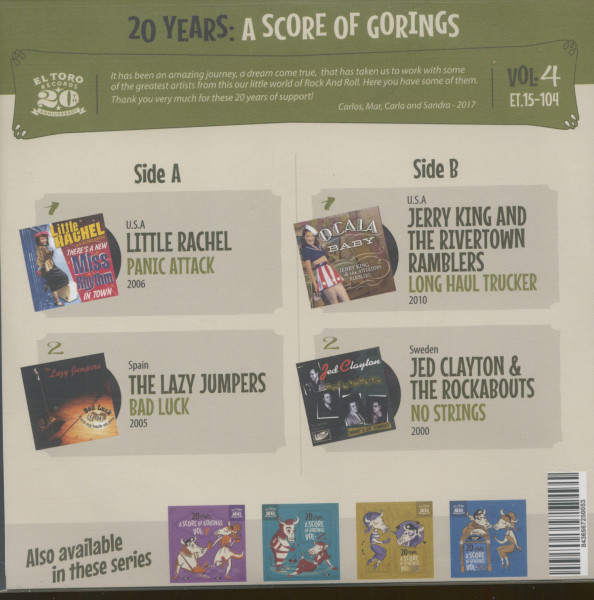 20 Years - A Score Of Gorings, Vol.4 (EP, 7inch, 33rpm, PS, sc)