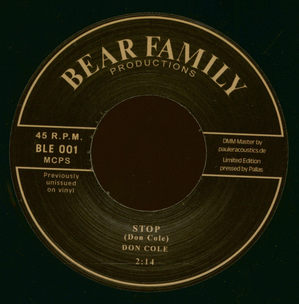 I've Got A Dollar - Stop (Don Cole) (7inch, 45rpm)