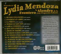 Aperçu: La Alondra De La Frontera Con Orquesta Falcon (CD) Aperçu: La Alondra De La Frontera Con Orquesta Falcon (CD)