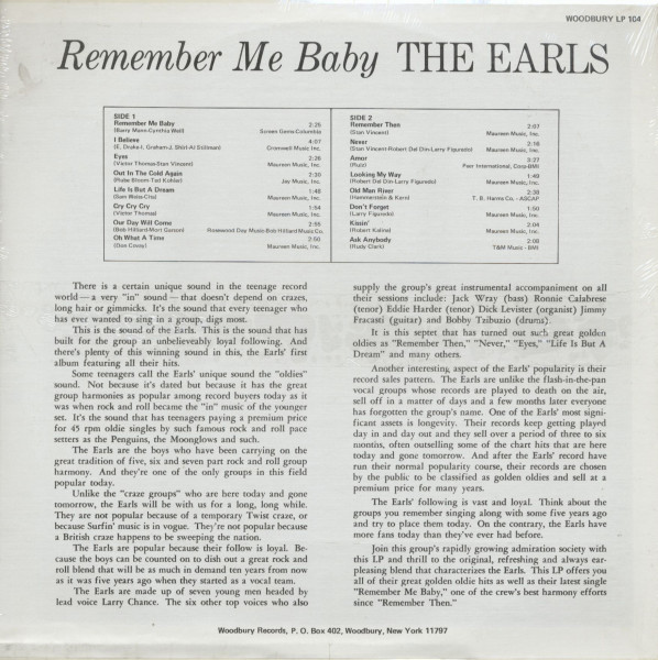 Remember Me Baby (LP)