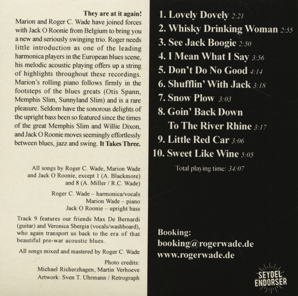 It Takes Three To Swing The Blues (CD)
