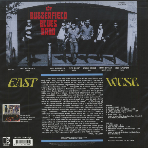 East-West (LP, 180g Vinyl)