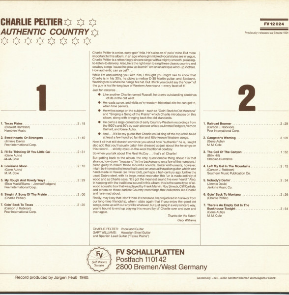 Authentic Country (LP)