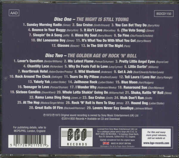 The Night Is Still Young - The Golden Age Of Rock'n' Roll (2-CD)
