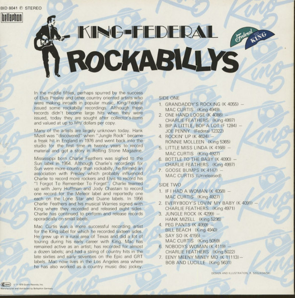 King-Federal Rockabillys (German Pressing) (LP)