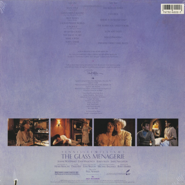 The Glass Menagerie - Sountrack (LP, Cut-Out)