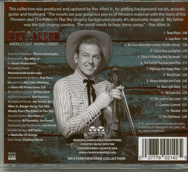 America's Last Singing Cowboy (CD)