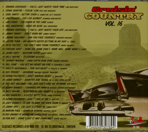Cruisin' Country Vol.16 (CD)
