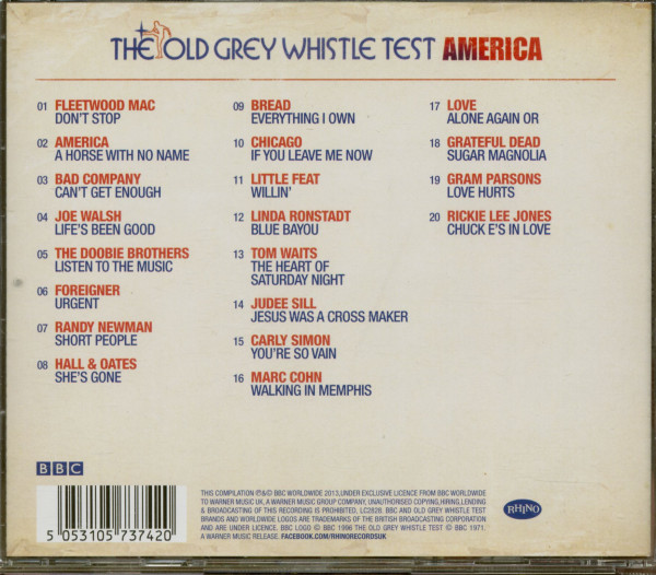 America - The Old Grey Whistle Test BBC Series (CD)