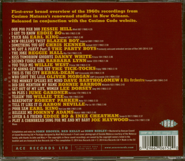 Cracking The Cosimo Code: 60s New Orleans R&B And Soul (CD)