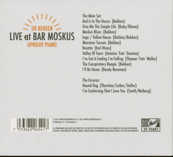 Live At Bar Moskus - Upright Piano (CD)