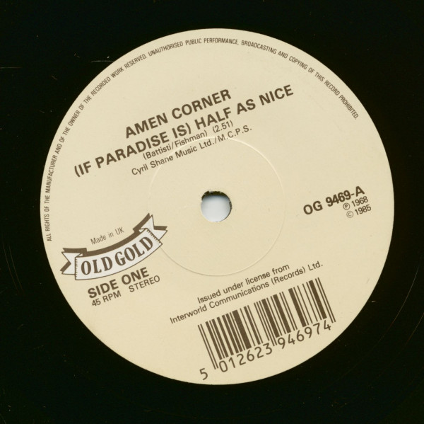 (If Paradise Is) Half As Nice - Hello Suzie (7inch, 45rpm, SC) (If Paradise Is) Half As Nice - Hello Suzie (7inch, 45rpm, SC)
