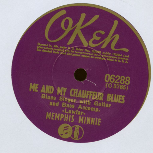 Me And My Chauffeur Blues - Can't Afford To Lose My Man (7inch, 45rpm,SC)