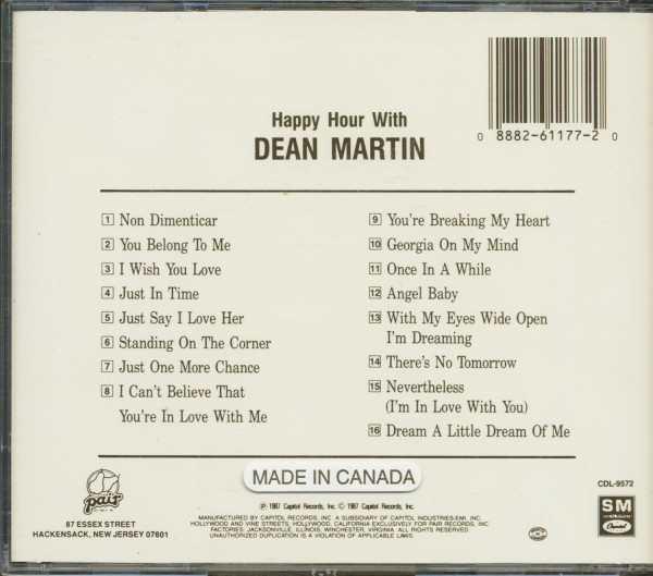 Happy Hour With Dean Martin (CD)