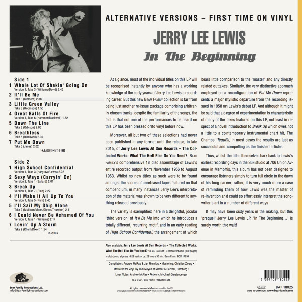 In The Beginning (LP, 180gram Vinyl)