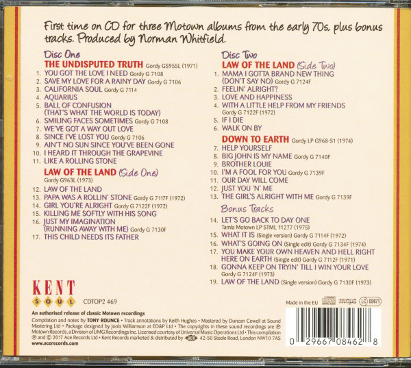 Nothing But The Truth - 3 Motown Albums Plus Bonus Tracks (2-CD)