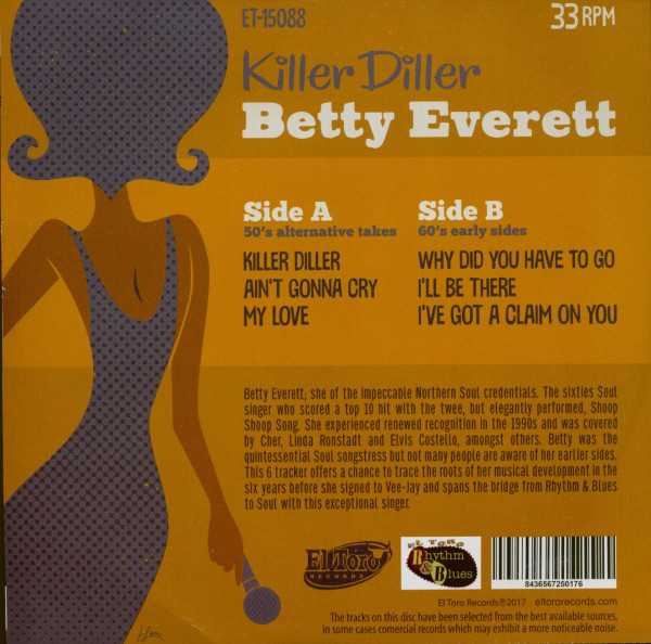Killer Diller (7inch, EP, 33rpm. PS, SC)