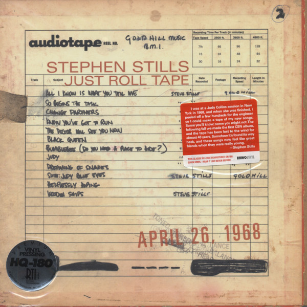 Stills, Stephen Just Roll Tape Stills, Stephen Just Roll Tape