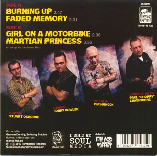 Burning Up (7inch, EP, 45rpm, EP, PS)