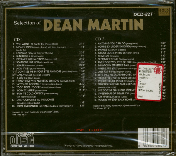 Selection Of Dean Martin (2-CD)