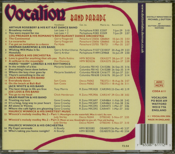 Band Parade (CD)