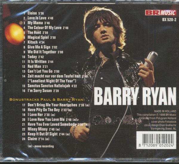 Ryan, Barry The Singles...plus