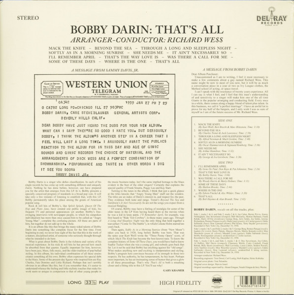 That's All (LP, 180g Vinyl, Ltd.)