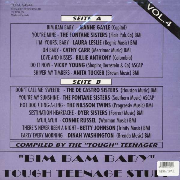 Bim Bam Baby - Tough Teenage Stuff Vol.4 (LP)