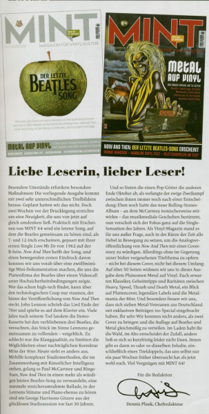Mint Magazin #64, 11/23 (Beatles Cover)