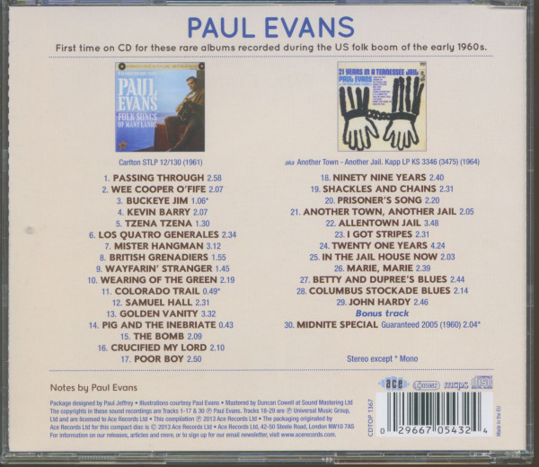 Folk Songs Of Many Lands - 21 Years In A Tennessee Jail (CD)