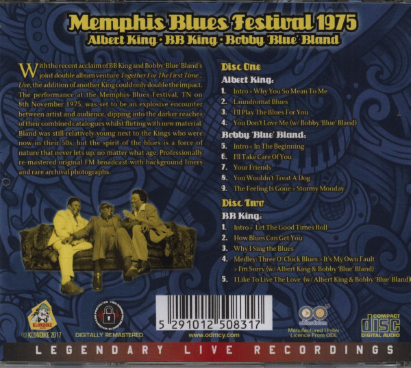 Memphis Blues Festival 1975 (2-CD)