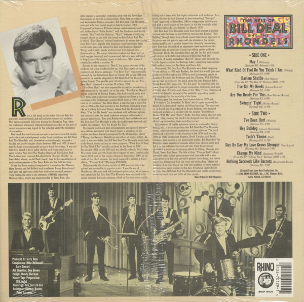 The Best Of Bill Deal And The Rhondels (LP)