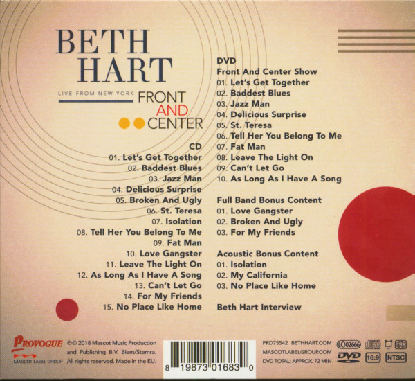 Front And Center - Live From New York (CD & DVD)