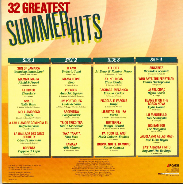 32 Greatest Summer Hits (2-LP)