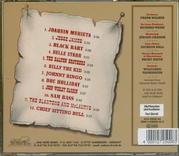 Outlaws Of The Old West (CD)