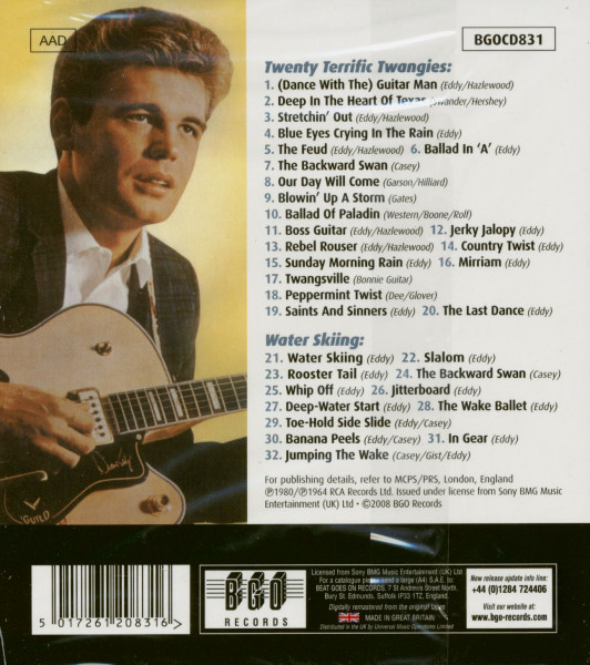 Twenty Terrific Twangies - Water Skiing (CD)