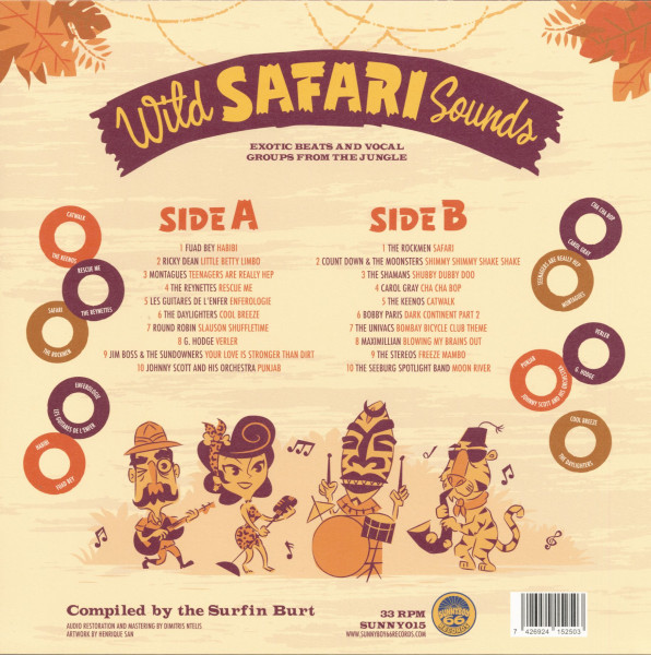Wild Safari Sounds - Exotic Beats And Vocal Groups From The Jungle (LP, colored Vinyl)