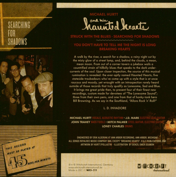 Searching For Shadows 7inch, 45rpm, EP, PS