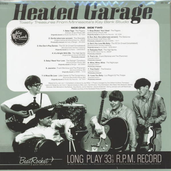 Heated Garage - Toasty Treasures from Minnesota's Kay Bank Studio (LP)