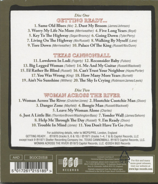 Getting Ready - Texas Cannonball - Woman Across The River (2-CD)