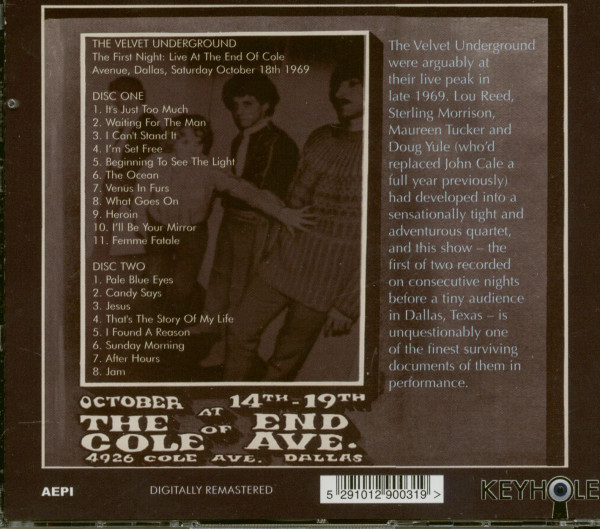 Live At The End Of Cole Ave 1969 (2-CD)