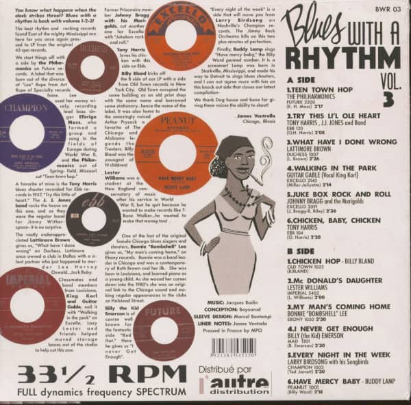 Blues With A Rhythm, Vol.3 (LP, 10inch)