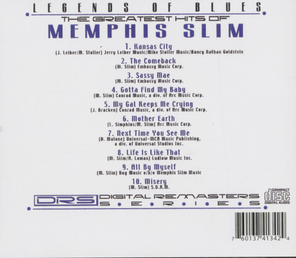 Kansas City - The Best Of Memphis Slim (CD)