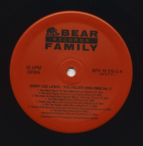 The Killer 1963-1968 (10-LP)