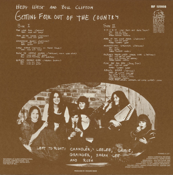 Hedy West & Bill Clifton - Getting Folk Out Of The Country (LP)